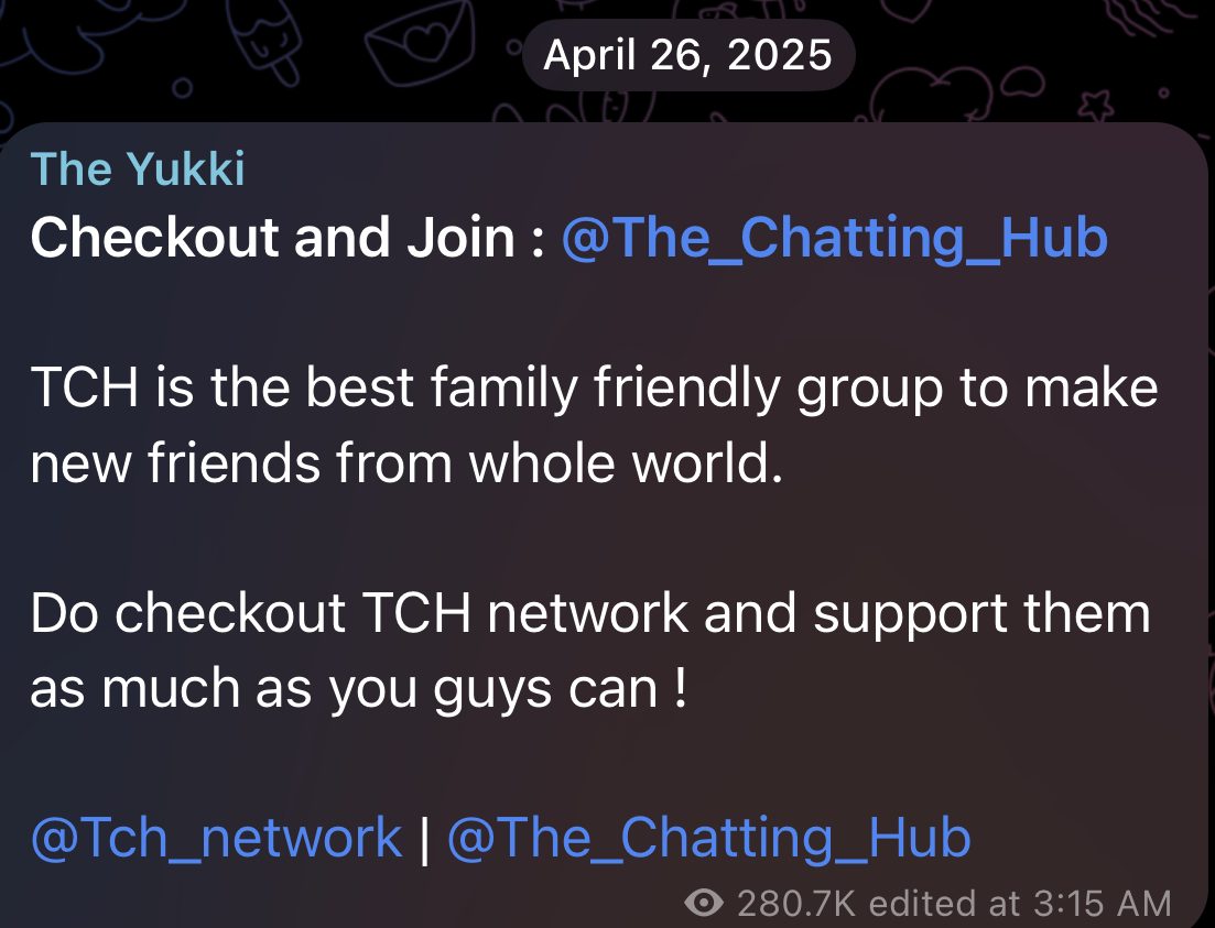 TCH network post, 280.7k views
